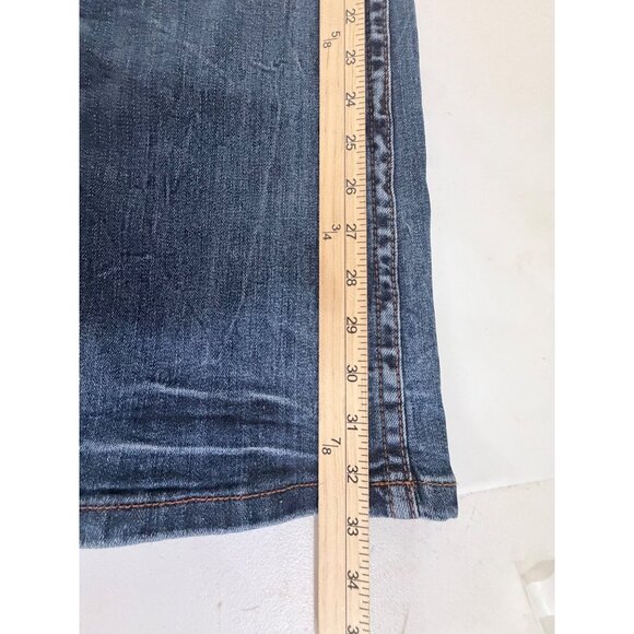 Cowgirl Tuff Earth Shattered Jeans Womens W29 L33 Blue Bootcut Denim Western Rod - Picture 9 of 11